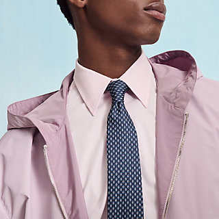 シルクタイ 7 cm 《オセアンH》 - ブルー | Hermès - エルメス-公式サイト
